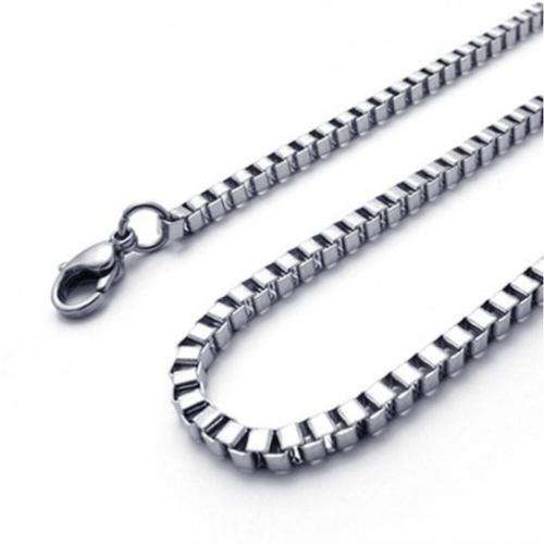 48cm 925 Sterling Silver Box Chain
