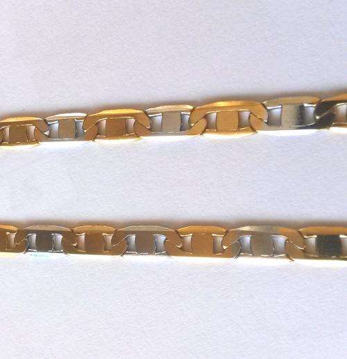 5.5mm GOLD TWO TONE NECKLACE WITH LOBSTER CLASP