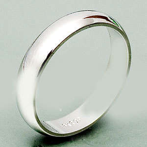 4.5mm Silver Costume Wedding Band**