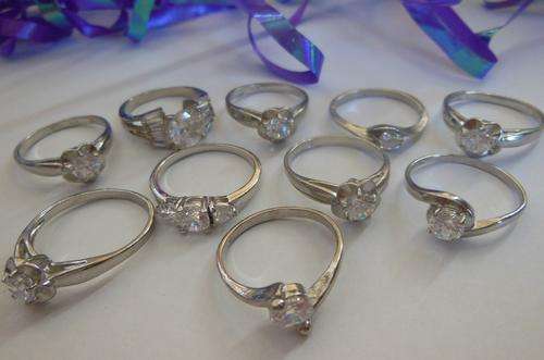 **MIXED BULK LOT**Women's CZ Rings**10 RINGS**Incredible Value**