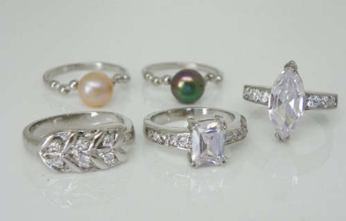 Wholesale Lot of 5 rings