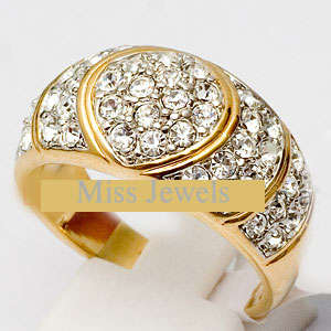 **Magnificent Simulated Diamond dress ring**Ample Sparkle