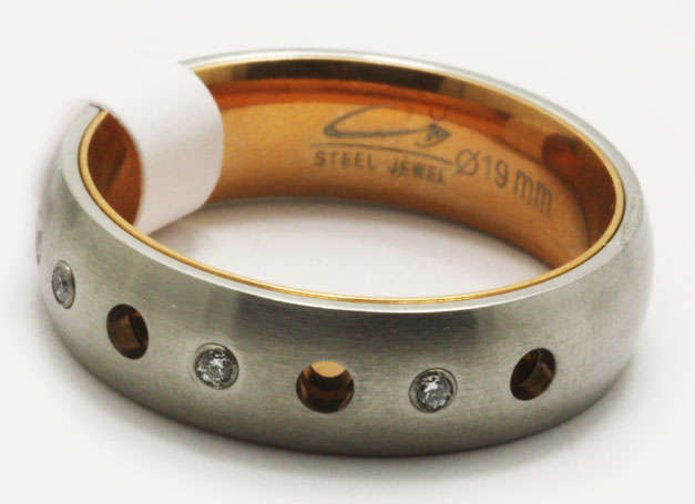 Stainless Steel Wedding Band - 9