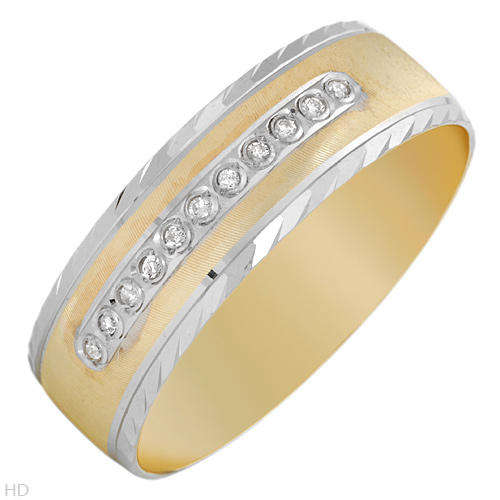 **EXCLUSIVE JEWELRY**  Diamond Band in 10k Yellow Gold