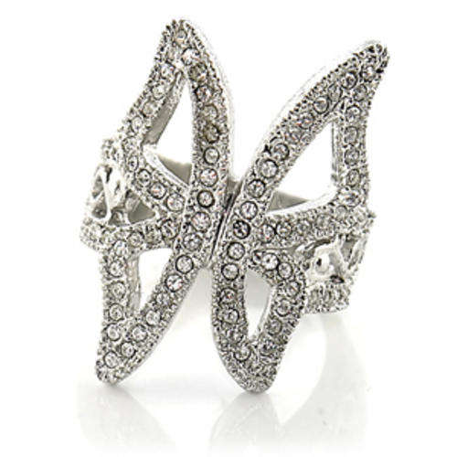 **WOW**SPARKLE**Gorgeous Butterfly Swarovski crystal dress ring**Size 7/8/9/10**