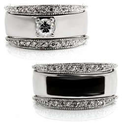 **REVERSIBLE**Stunning ring with 2 different looks***SIZE 5-10**