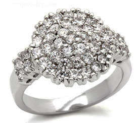 **1.50ct cz**Stunning pave set cocktail dress Ring**Size 7-9**