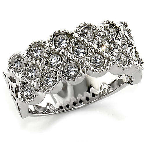 Cluster Premium Austrian Crystal Wedding Band**Size 6-9**