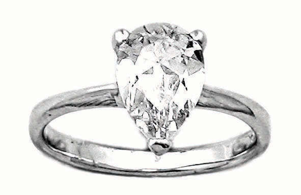 **NEW**925 Sterling Silver Range**STUNNING***Pear-Shape Engagement Ring**Size 8-10***