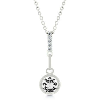 ***GORGEOUS***SPARKLING CZ pendant and necklace****
