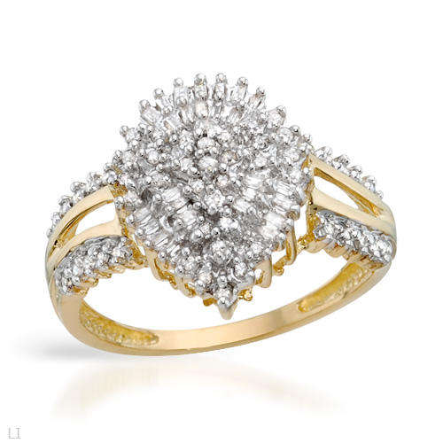 0.38 ctw Diamonds Ring in 10K Yellow Gold