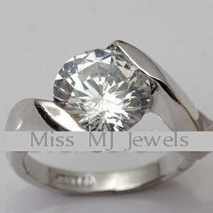 3.5ct CZ Split Style Ring