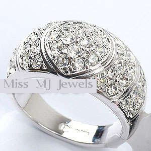 Clear CZ Dress Ring Size 10