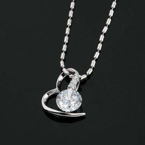 ***GORGEOUS**STUNNING**Round Cut CZ Pendant***With Free Chain***