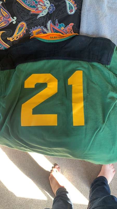 SA u/19 rugby player issue jersey (nr 21 on back)