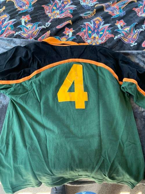 South Africa `A` player issue rugby jersey - Nike - Size XXXL - Nr 4 on back (sleeves cut)