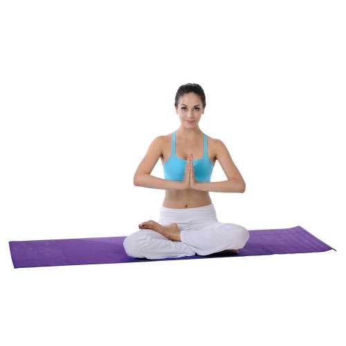 Brand New Non-slip Yoga Mat for Exercise Pilates Gym Leisure 4mm PURPLE