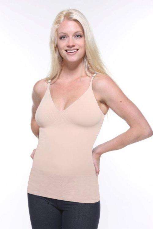 Women Slim'n Lift Slimming Vest Body Shaper Seamless Singlet Inner Corset Tan or Black