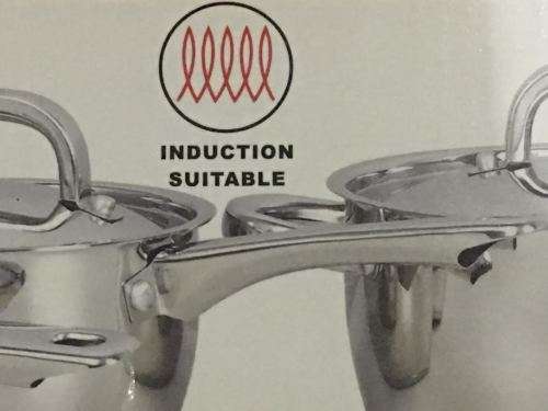 Brand New Heavy Bottom 7 Piece Gourmet Stainless Steel Induction Cookware Set