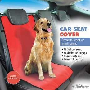Car Seat Cover Single to Protect car from scratches and dirt. Pets at Play! Use for Kids too