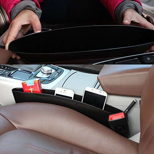 Car Seat Pocket Catcher and Organizer Black