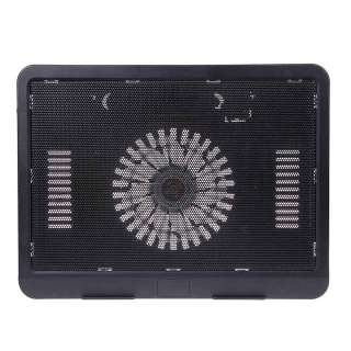 Notebook Cooler Pad Black Super Silent for 12 to 17 Inches Stops Overheating