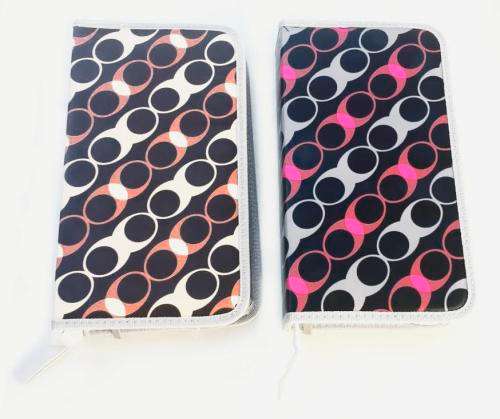 NEW 80 Disc CD DVD Disc Holder Case Storage Organizer Bag 2 Colors Pink or Brown