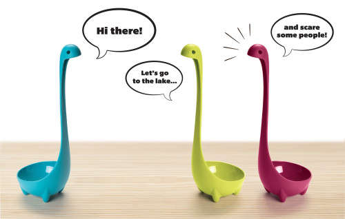 Brand New Nessie Ladle Upright Monster Design for Soups Gravy and more