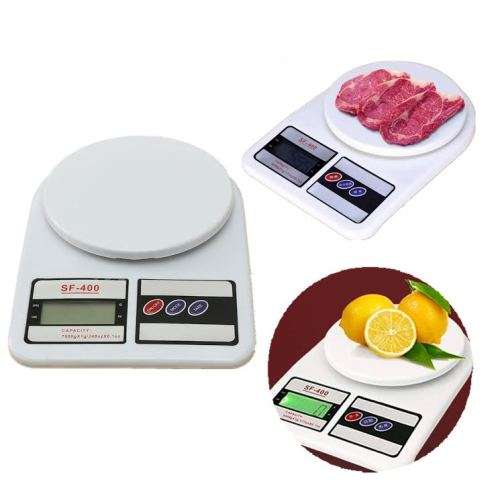 7Kg x 1g SF-400 ABS Plastic LCD Large Capacity Kitchen Digital Scale