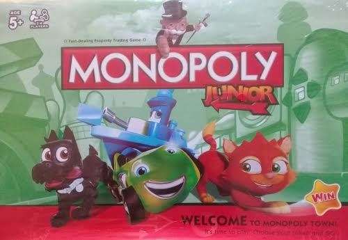 Junior Monopoly Jr Board Game Kids Play