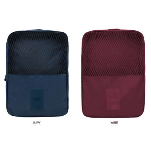 Shoe Pouch Travel Bag to store 3 pairs of Shoes WINE Colour