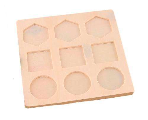 Shape Matching Wooden Building Blocks Toys Baby Toddler Educational Fun