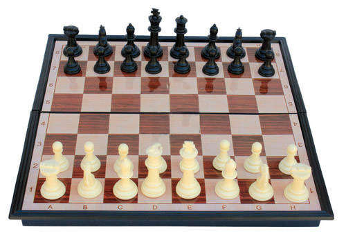 Complete Foldable Travel Box Chess Set - Portable
