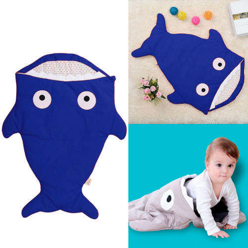 Special--Infant Baby Newborn Sleeping Bag Shark Swaddle Blanket Stroller Wrap Sleep Sack