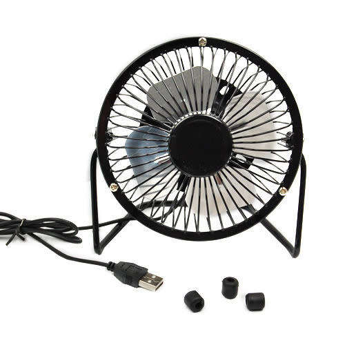 Mini Portable Super Mute Laptop Computer PC Metal USB Cooler Cooling Desktop Fan