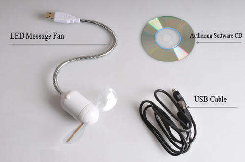 Programmable USB Mini Fan LED Message Fan