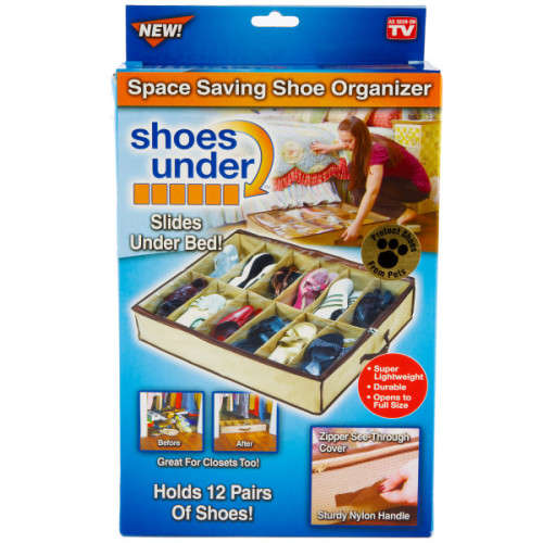 Set of Two: 12-Pair Shoe Organiser