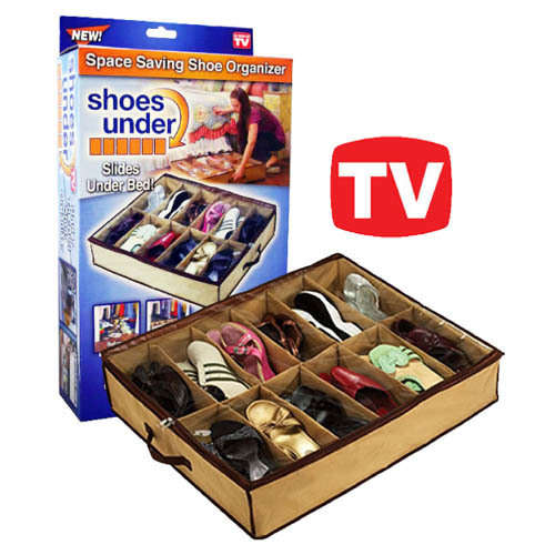 Set of Two: 12-Pair Shoe Organiser
