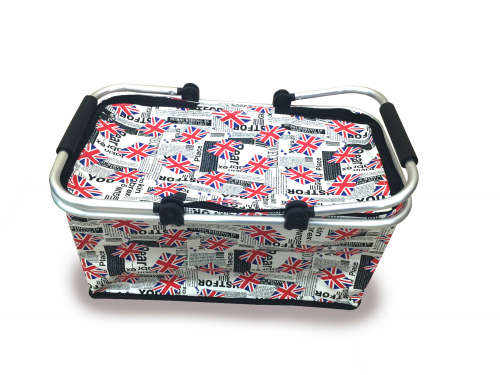 Foldable Printed Picnic Basket