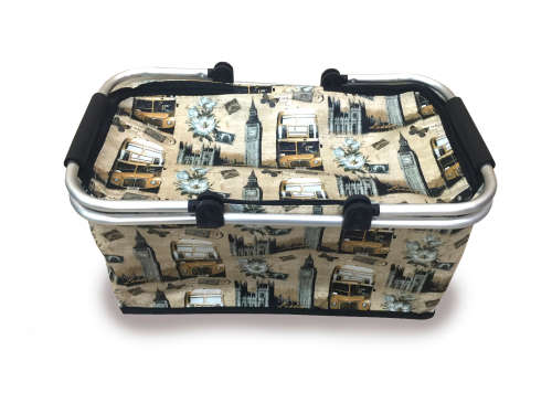 Foldable Printed Picnic Basket