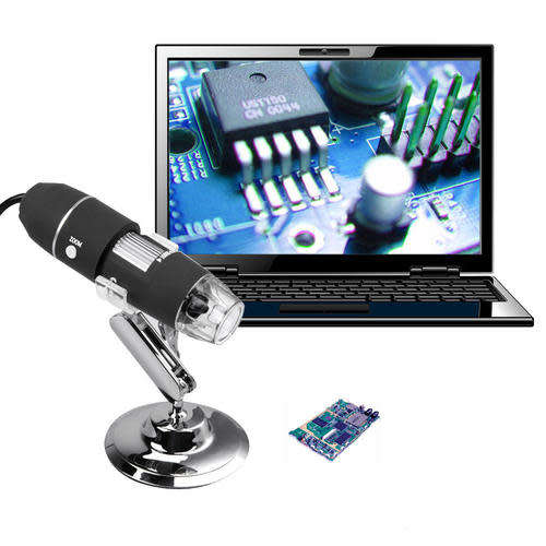 2MP 500X 8 LED USB Digital Microscope Endoscope Zoom Camera Magnifier + Stand