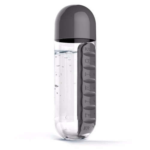 Pill & Vitamin Organizer Water Bottle
