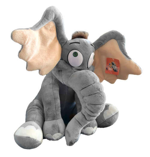 Dr. Seuss Horton Hears a Who Elephant Soft Plush Toy - Grey