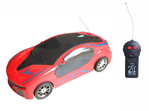 Velocity 3D Light  Remote Control Toy Car - White