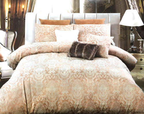 Royal Collection Designer 5pc Champagne Comforter Set - New Arrival !