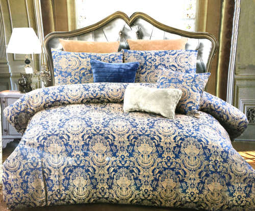 Royal Collection Designer 5pc Blue Comforter Set - New Arrival !