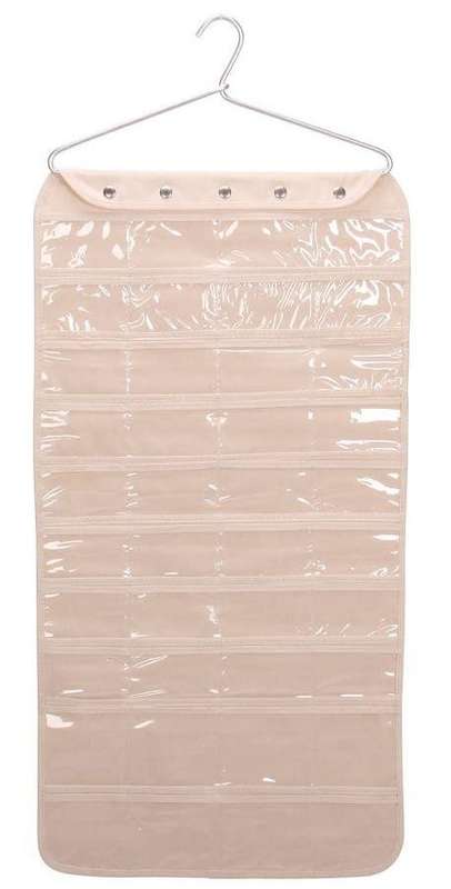 Over-The-Door Jewelry Organizer with 72 Pockets