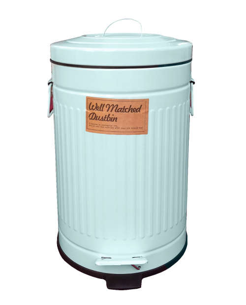 NEW Well Matched Classic Dustbin Choose from GREEN or IVORY