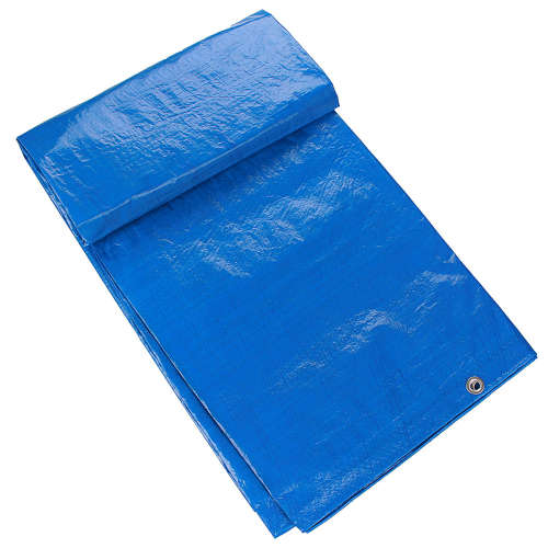 Waterproof Tarpaulin Sheet Camping All Purpose Weather Resistant Tarp Cover 5m x 6m