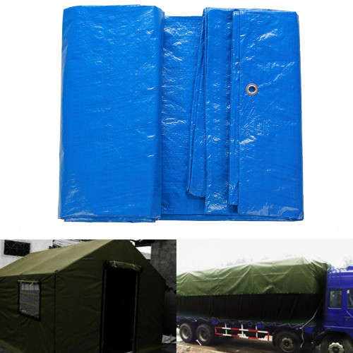 Waterproof Tarpaulin Sheet Camping All Purpose Weather Resistant Tarp Cover 5m x 6m- Upgrade to 6x8m